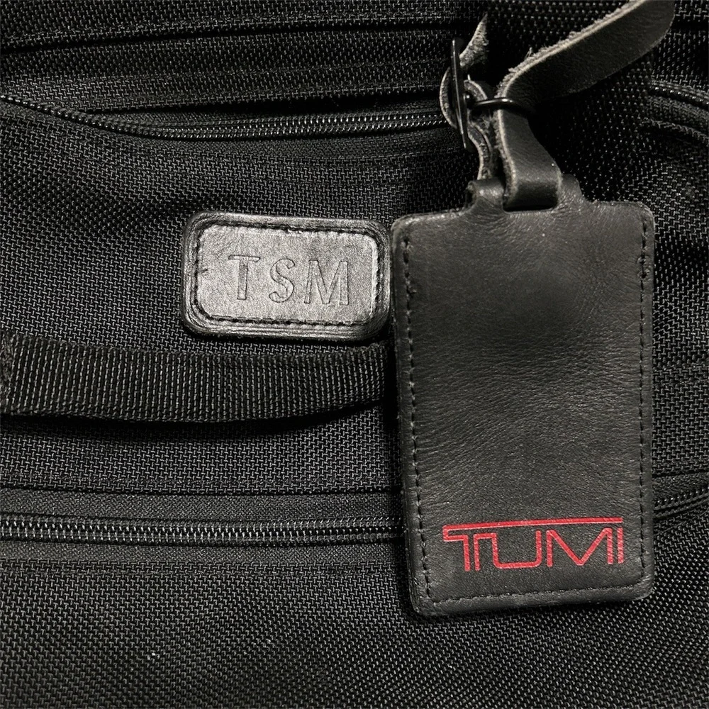Tumi Ballistic Nylon Messenger Bag Briefcase Black Crossbody Travel Work Bag